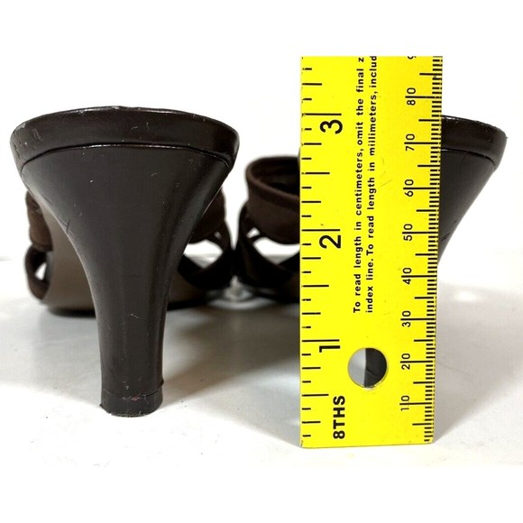 ELLEN TRACY SANDALS 3" HEEL Size‎ 9.5 BROWN - Picture 5 of 9